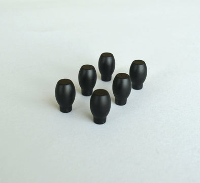 Set of 6 Minimalist Black Cabinet Knob. Black Handle. Black Cabinet Knob 7135