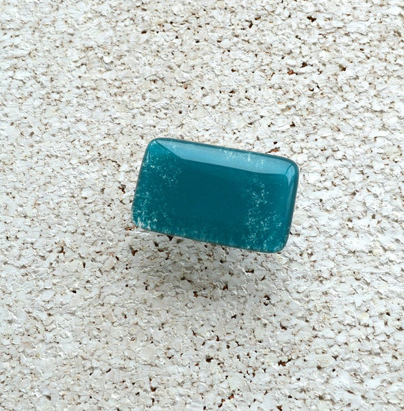 Teal Green Glass Knob. Fused Glass Teal Green Knob. Fused Glass Teal Green Cabinet Handle