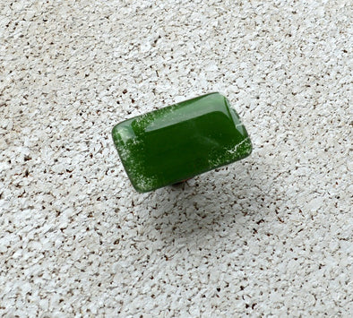 Moss Green Glass Knob. Fused Glass Sage Green Knob. Fused Glass Green Cabinet Handle
