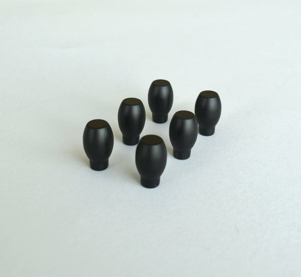 Set of 6 Minimalist Black Cabinet Knob. Black Handle. Black Cabinet Knob 7135