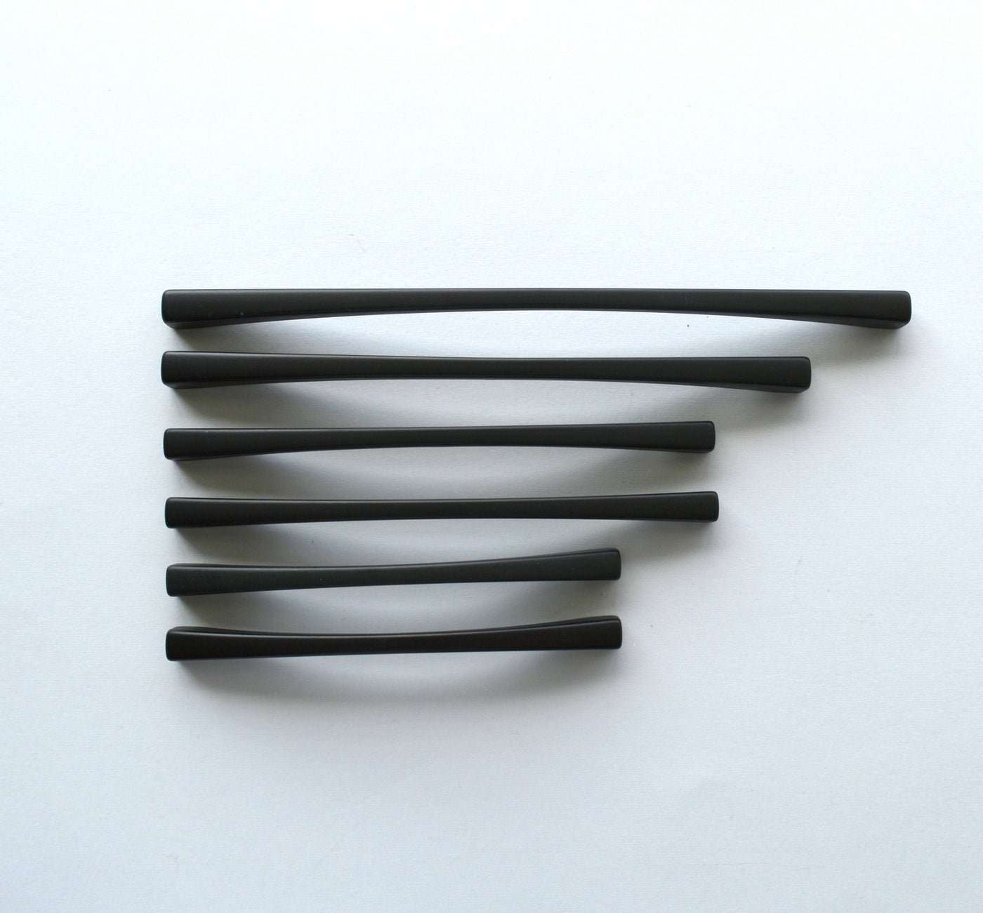 Set of 6 Modern Black Matte Cabinet Pull. Black Cabinet Hardware. Cont –  Vetrocity